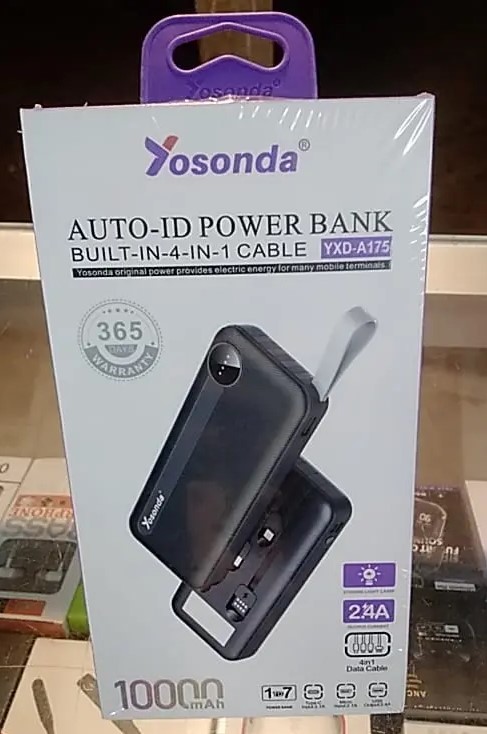 Power Bank YOSANDA Original 10000 mAh 2.4A 4in1 1To 7 A175