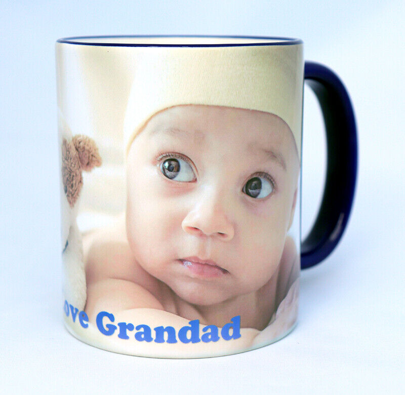 RIM Personalised Coffee, Tea, Water Mug, Add Photo Text Logo Picture Image
