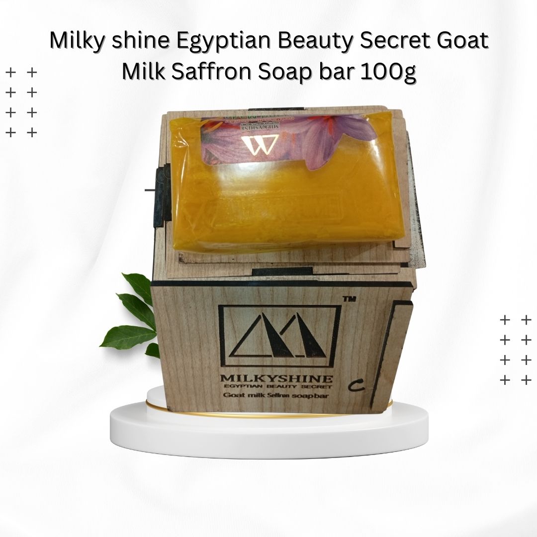 Milky shine Egyptian Beauty Secret Goat Milk Saffron Soap bar 100g(Code MC 1039)