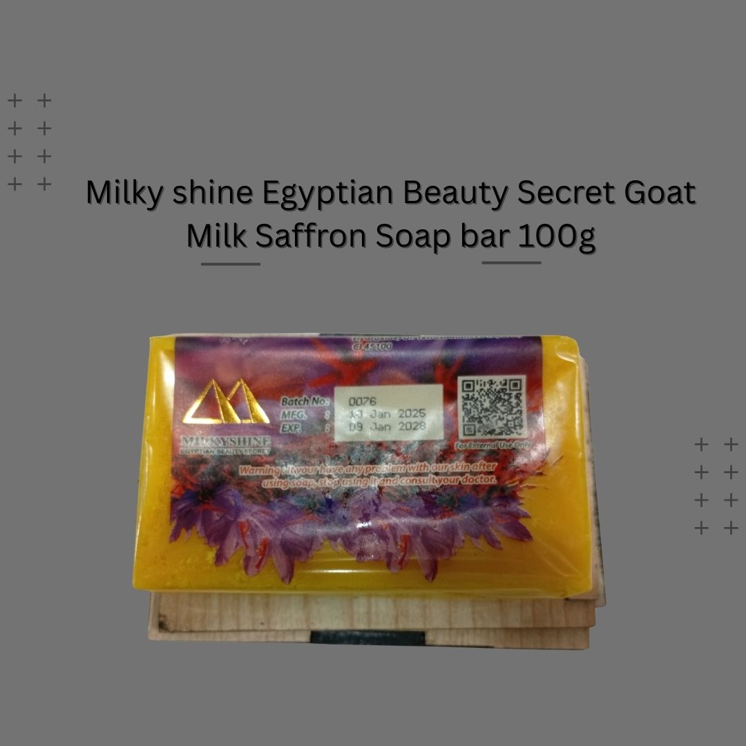 Milky shine Egyptian Beauty Secret Goat Milk Saffron Soap bar 100g(Code MC 1039)