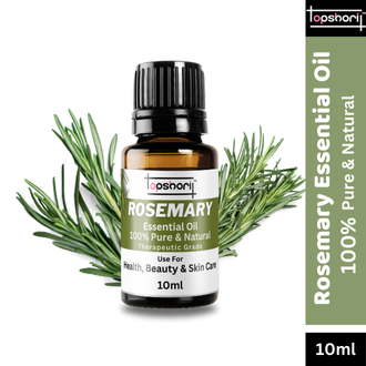 Opshori Rosemary Essential Oil 100% Pure Natural and Organic Use For Health Hair Beauty Skin Candle Soap Aromatherapy Cosmetic and Medicinal Use 10ml