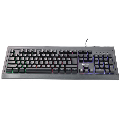 XTREME K502C RGB BACKLIT USB-BANGLA COMBO BLACK KEYBOARD, MOUSE, HEADPHONE & MOUSE PAD
