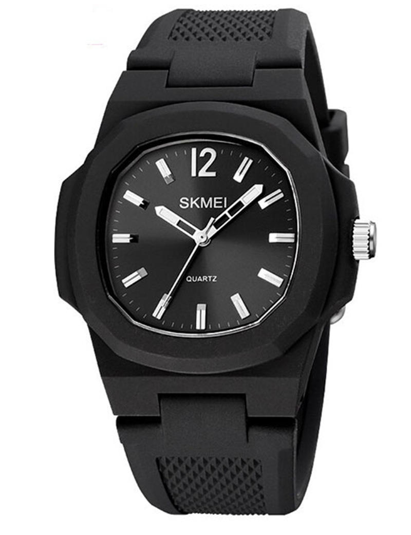 SKMEI 1717 Retro Silicone Band Watch for Men-White