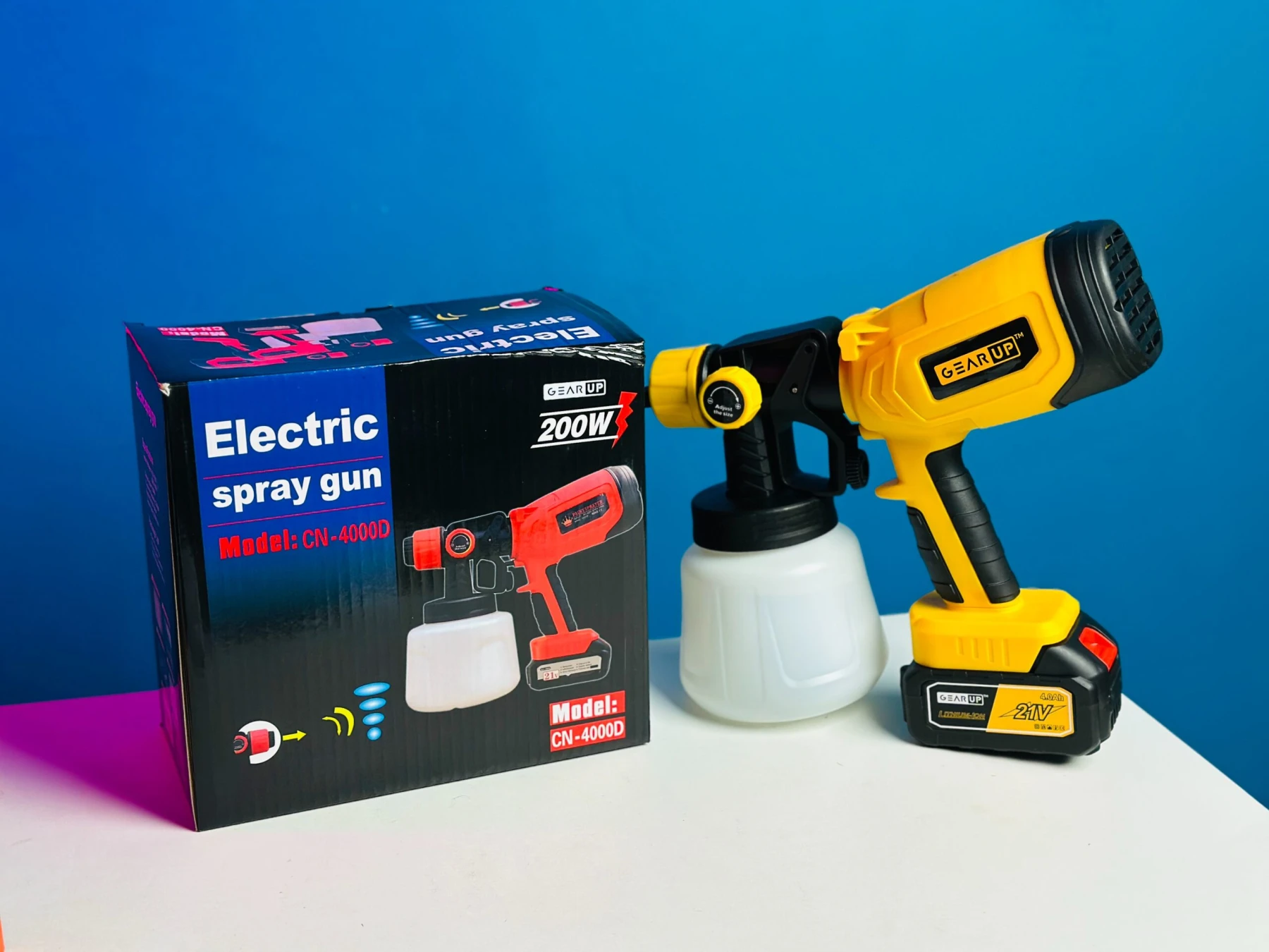 GearUP Rechargeable Cordless Paint Spray Machine