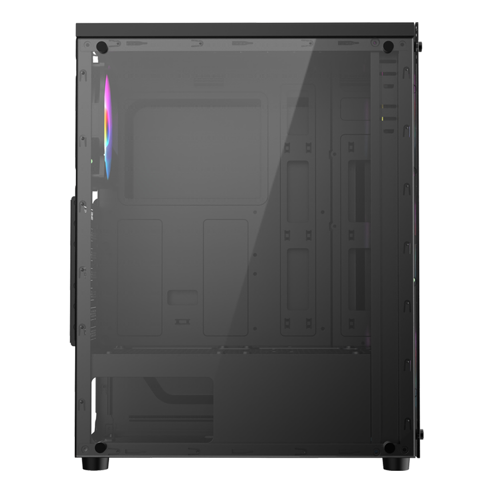 Xtreme 100E Mid Tower ATX Black Desktop Casing With 4 RGB Fan