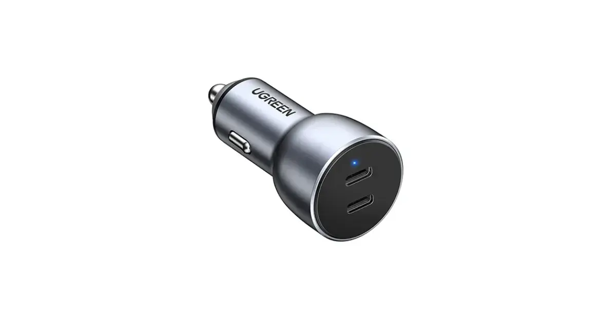 UGREEN CD213 (70594) 50W Dual USB-C PD Fast Car Charger