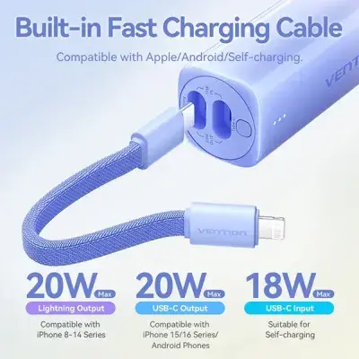 VENTION FHWM0 20W 5000mAh Power Bank