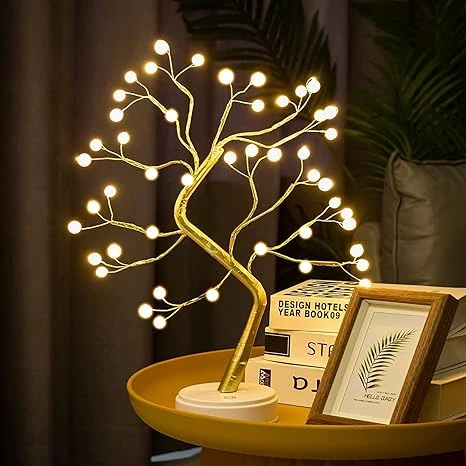 Decorative LED Tree Lamp Table top,Fairy Lights Spirit Tree, Bonsai Tree Light, Decoration for Room,Wedding,Bedroom,Gifts (36 LED Pearl)