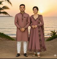 Eid Special Couple Panjabi Three Piece Combo
