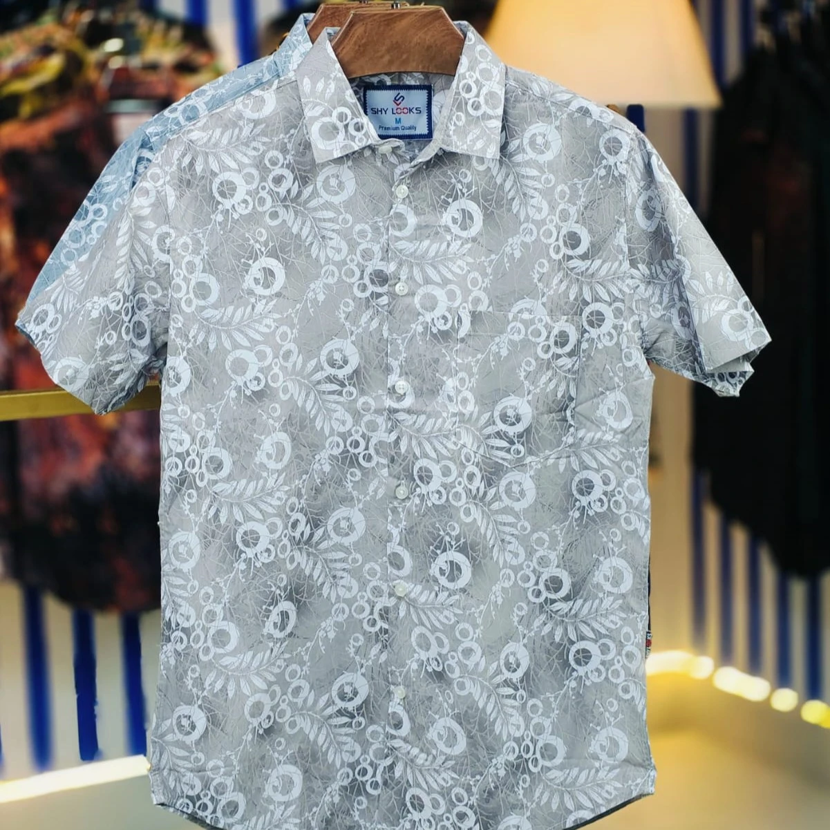 Pure Cotton Half Sleeve Print Shirt for Men's