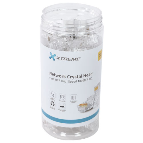 XTREME RJ45 UTP HIGH SPEED 1000Gb COPPER SHIELD CAT6 CONNECTOR
