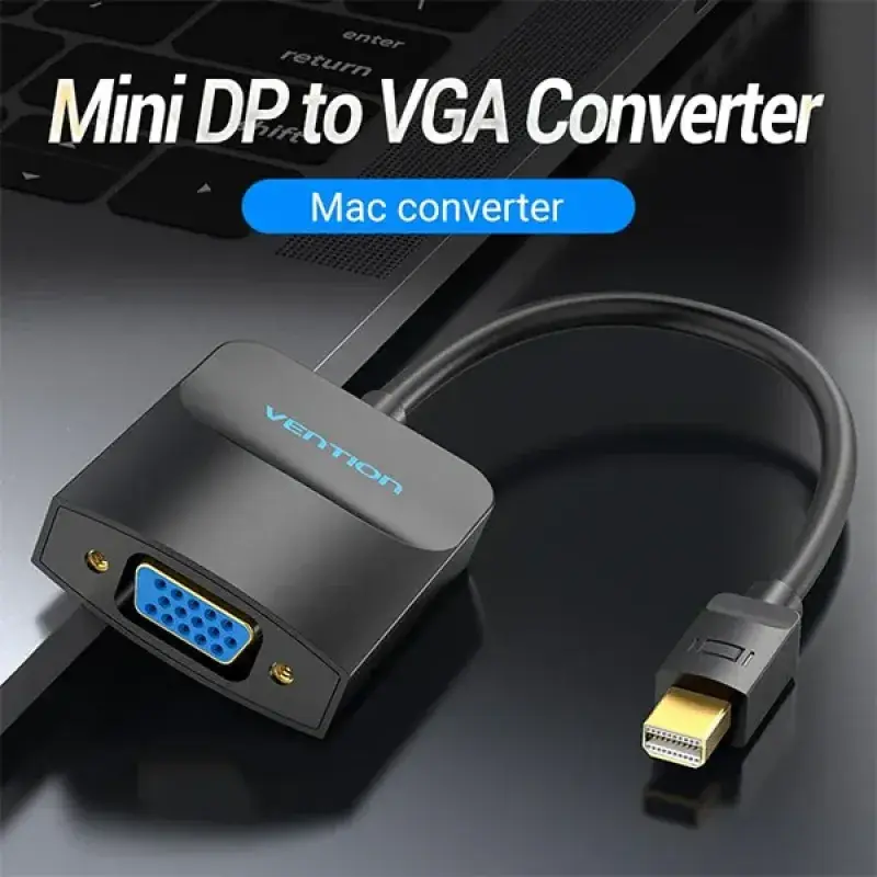 VENTION HBDBB Mini DP to VGA Converter - Black