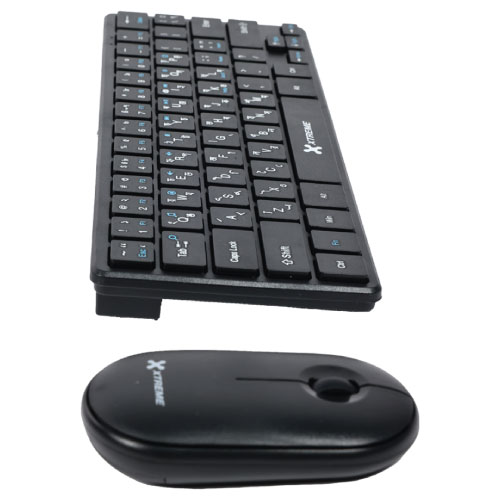 XTREME K911C WIRELESS COMBO USB-BANGLA 64KEYS + FN KEYS BLACK KEYBOARD