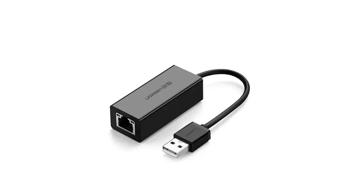 UGREEN CR110 (20254) USB 2.0 10/100Mbps Ethernet Adapter - Black