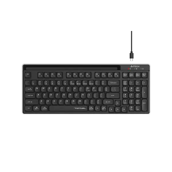 A4Tech Fstyler FBX70C Bluetooth & 2.4G Wireless Keyboard - Black