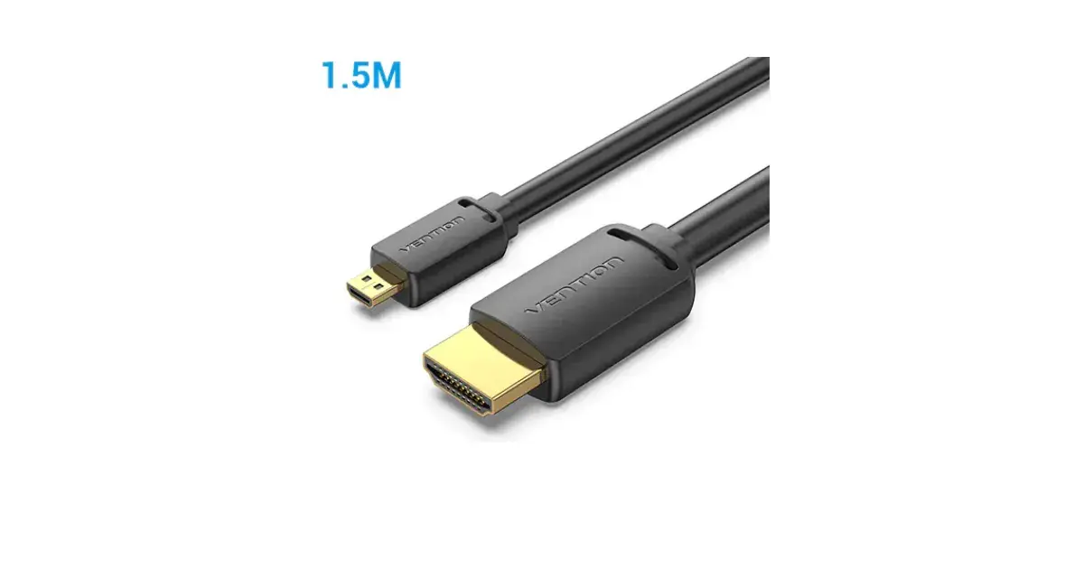 VENTION AGIBG HDMI-D Male to HDMI-A Male 4K HD Cable - 1.5M