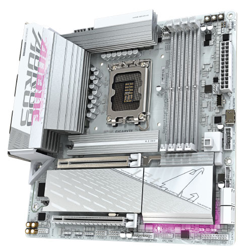 GIGABYTE INTEL B860M A ELITE WF6E ICE LGA1851 Motherboard
