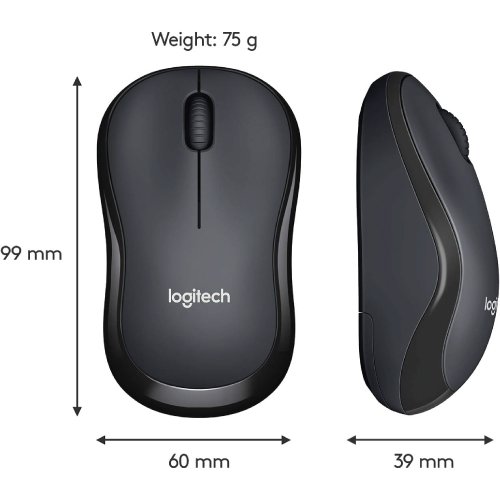Logitech M221 Silent Wireless Mouse Gray