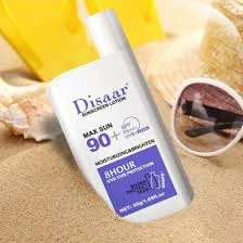 Disaar Sunscreen Lotion 50gm Max Sun 90+ SPF PA+++ 8 Hour Protect