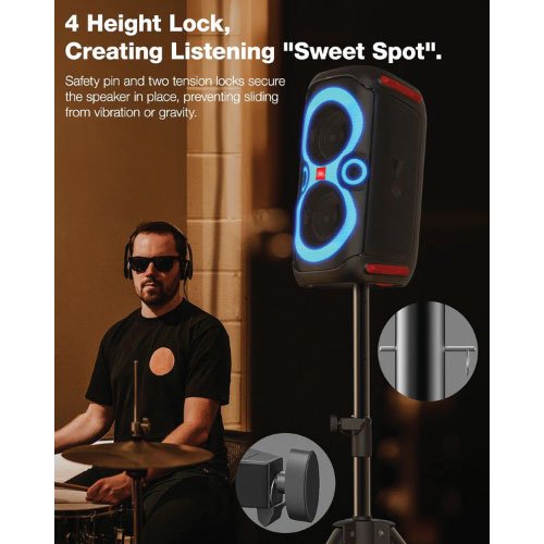 Ikarao Xtreme Adjustable Speaker Stand
