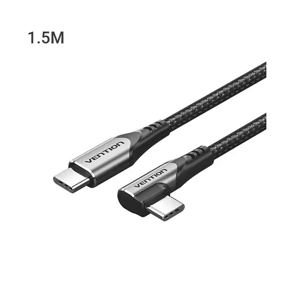 Vention TRAHG 3A USB 2.0 Type-C Male to Male Right Angle Cable - 1.5M