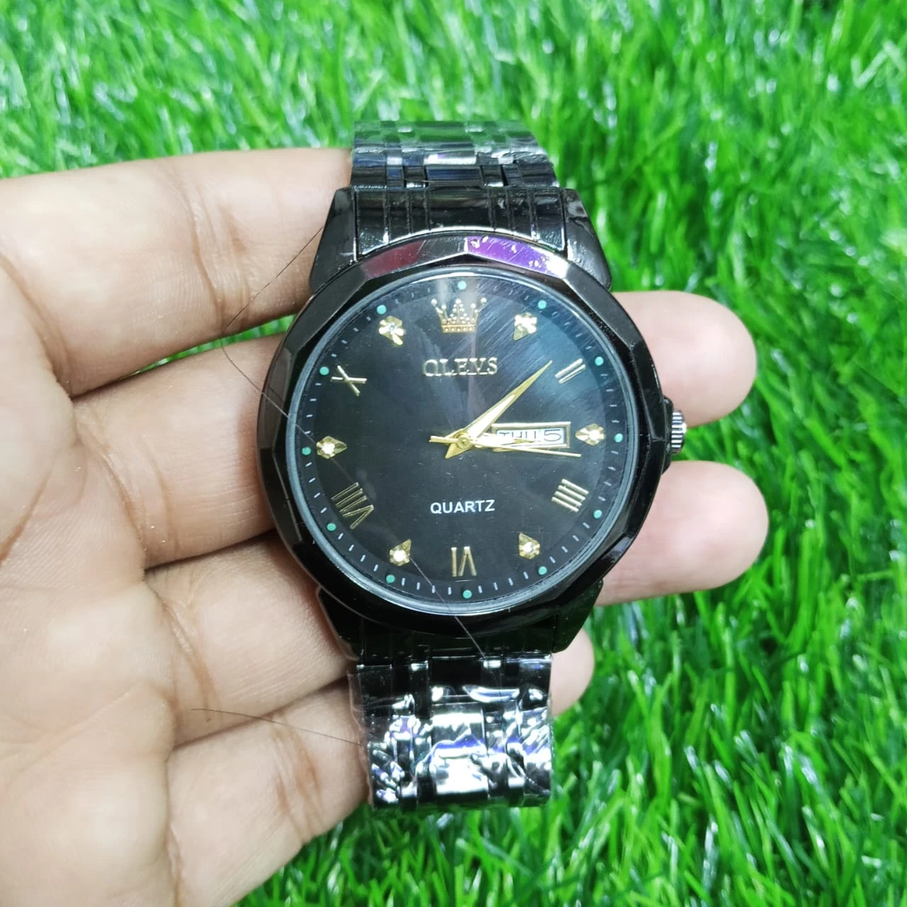 OLEVS 9931G New Exclusive Design Quartz Watch for Men(Full Black)
