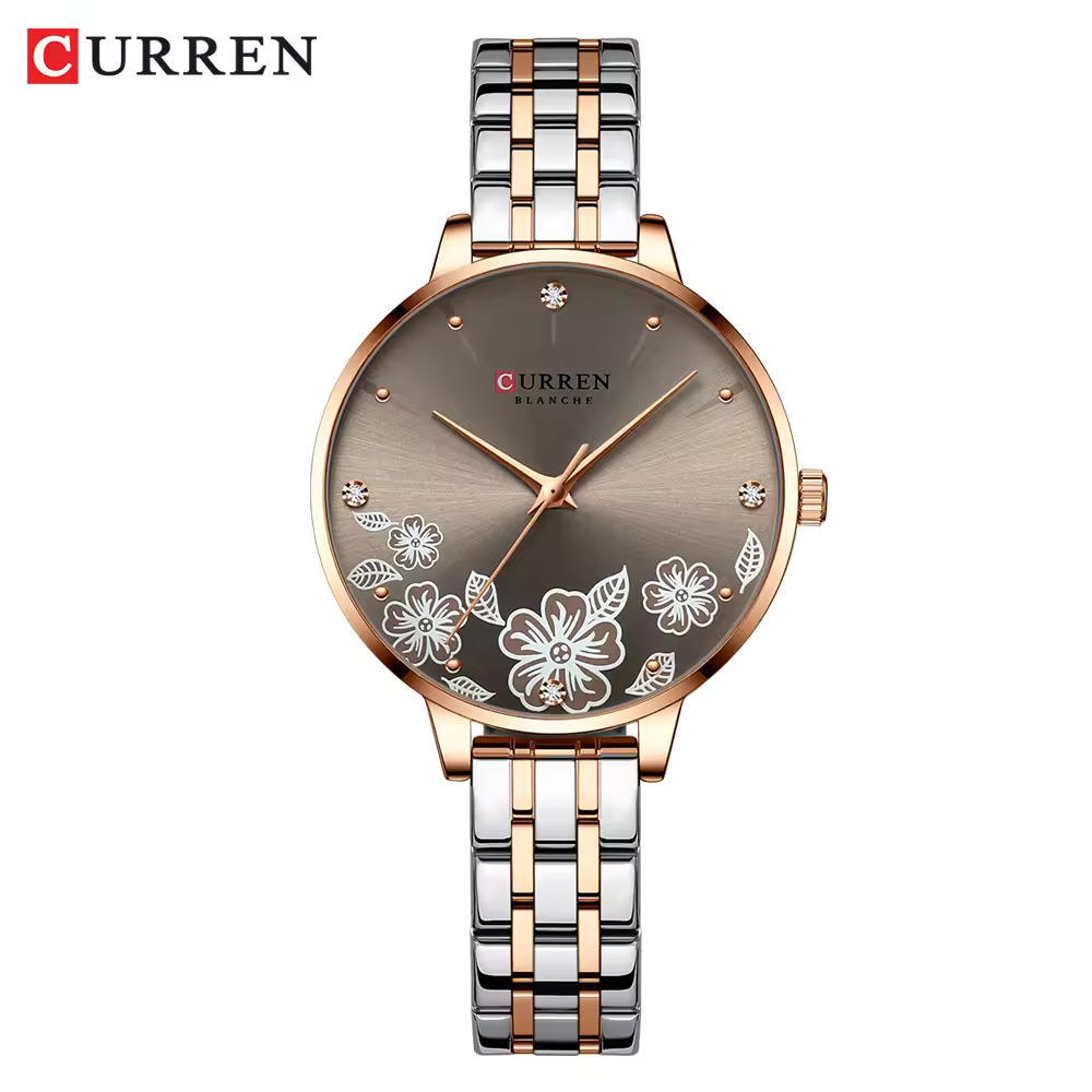 CURREN 9068 Exclusive Quartz Women’s Watch-Coffee