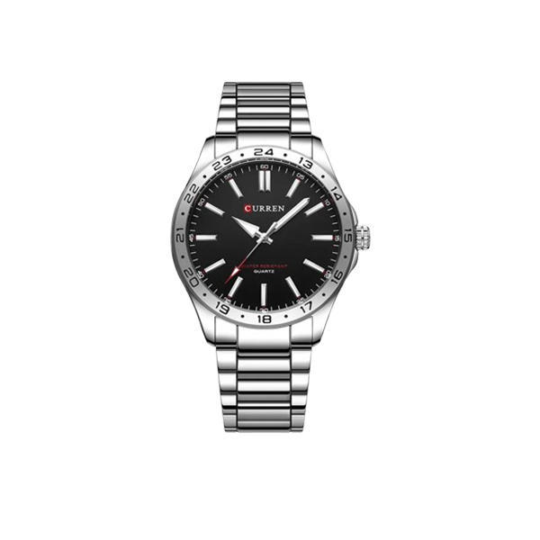 Curren 8452 Luxury Stainless Steel Men’s Watch – Silver & Black