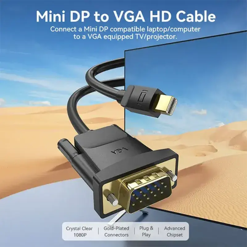 Vention HFDBF Mini DisplayPort to VGA Cable - 1M