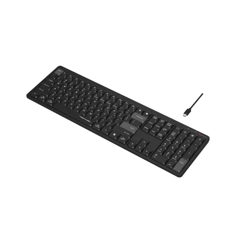 A4tech Fstyler FBX55C Dual-Mode (Bluetooth & 2.4G Wireless) Scissor Switch Wireless Keyboard - Black (Only English Layout)