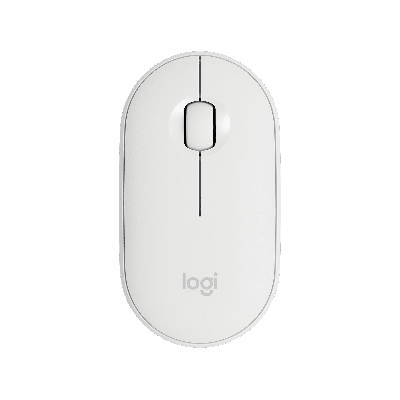 Logitech M350 Pebble Wireless Mouse Off-White