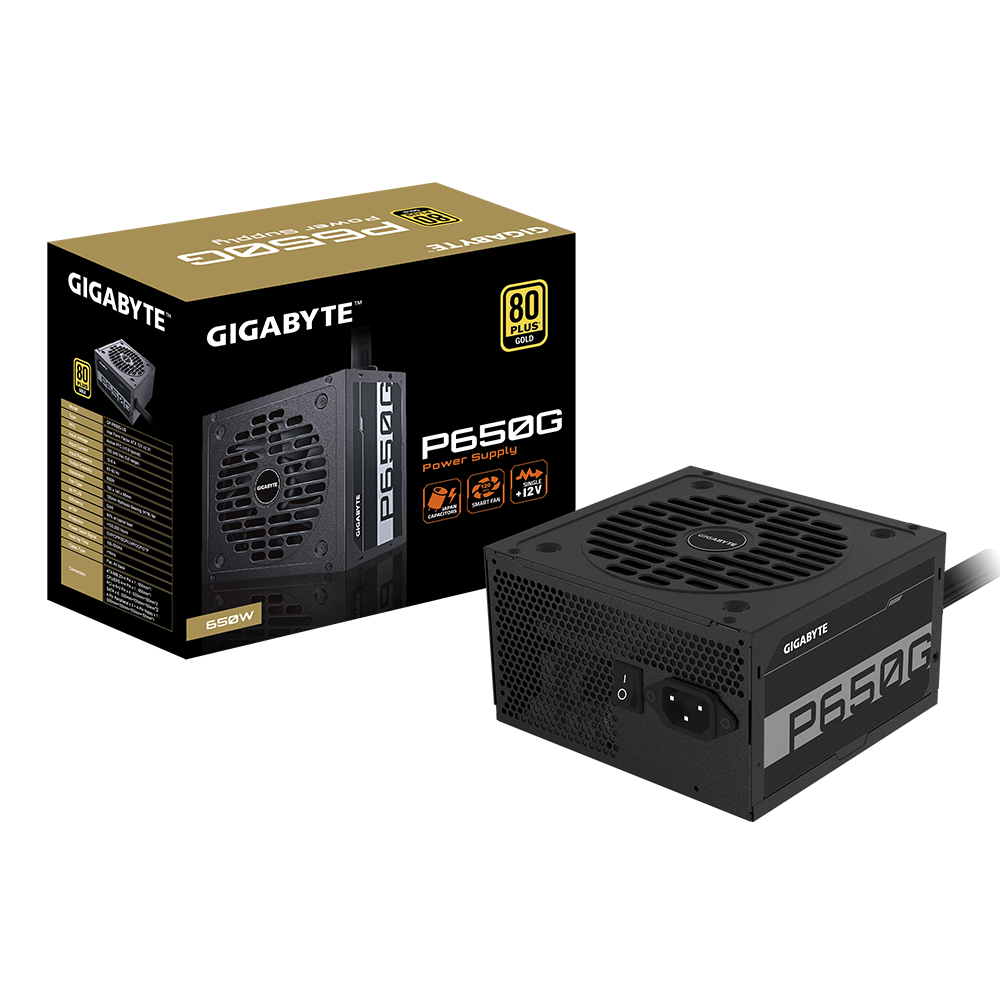 Gigabyte GP-P650G P650 Watt 80 Plus GOLD Certified Power Supply
