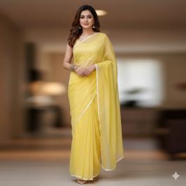 সেমি মসলিন শাড়ি