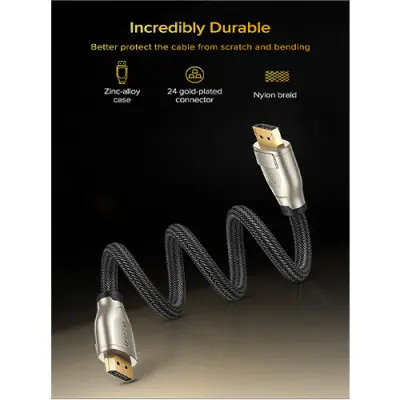 UGREEN DP112 (60844) 1.4 DP M/M Round Cable - 3M