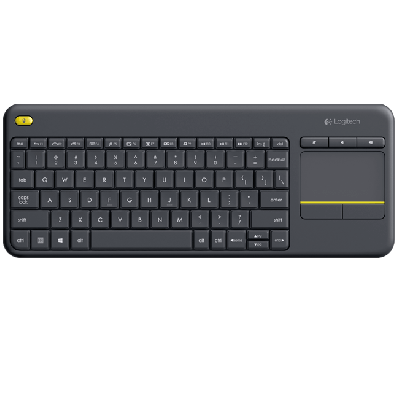 Logitech K400 Plus Wireless Touchpad Keyboard Black