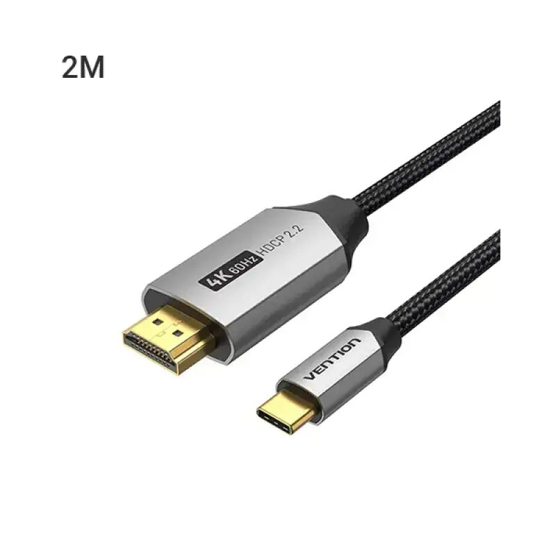 Vention CRBBH USB-C To HDMI Cotton Braided Cable - 2M