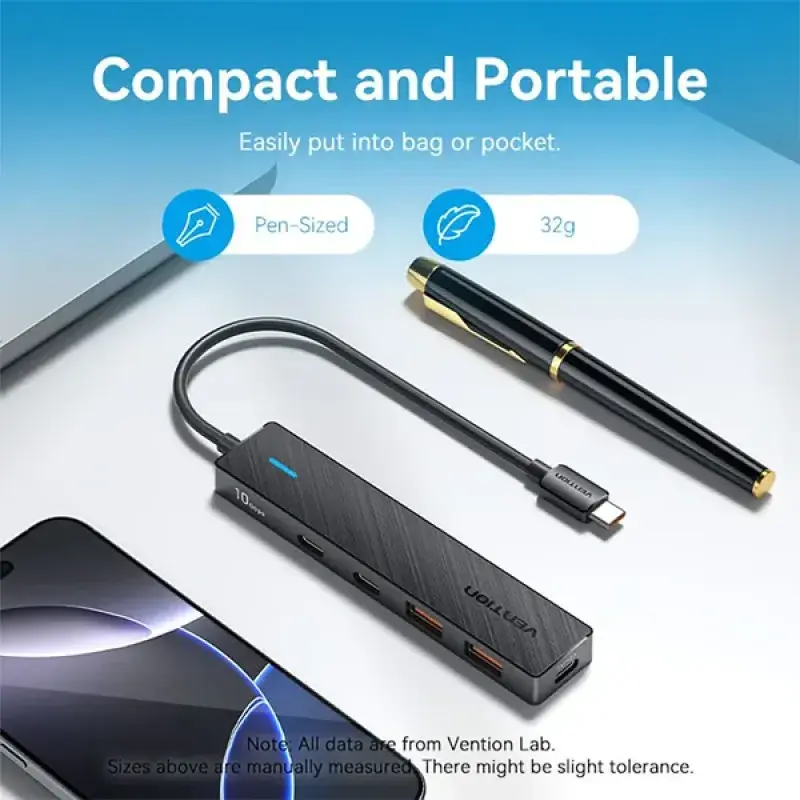 VENTION CHYBB 5-in-1 USB-C to USB 3.2 Gen 2 Hub - 0.15M