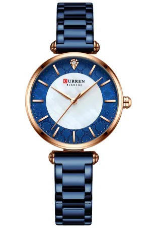 Curren 9072L Montre Femme Women’s Bracelet Watch – Blue