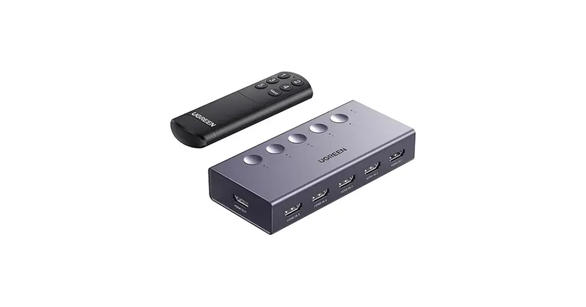 UGREEN CM568 (25857) 5 In 1 Out HDMI Switch