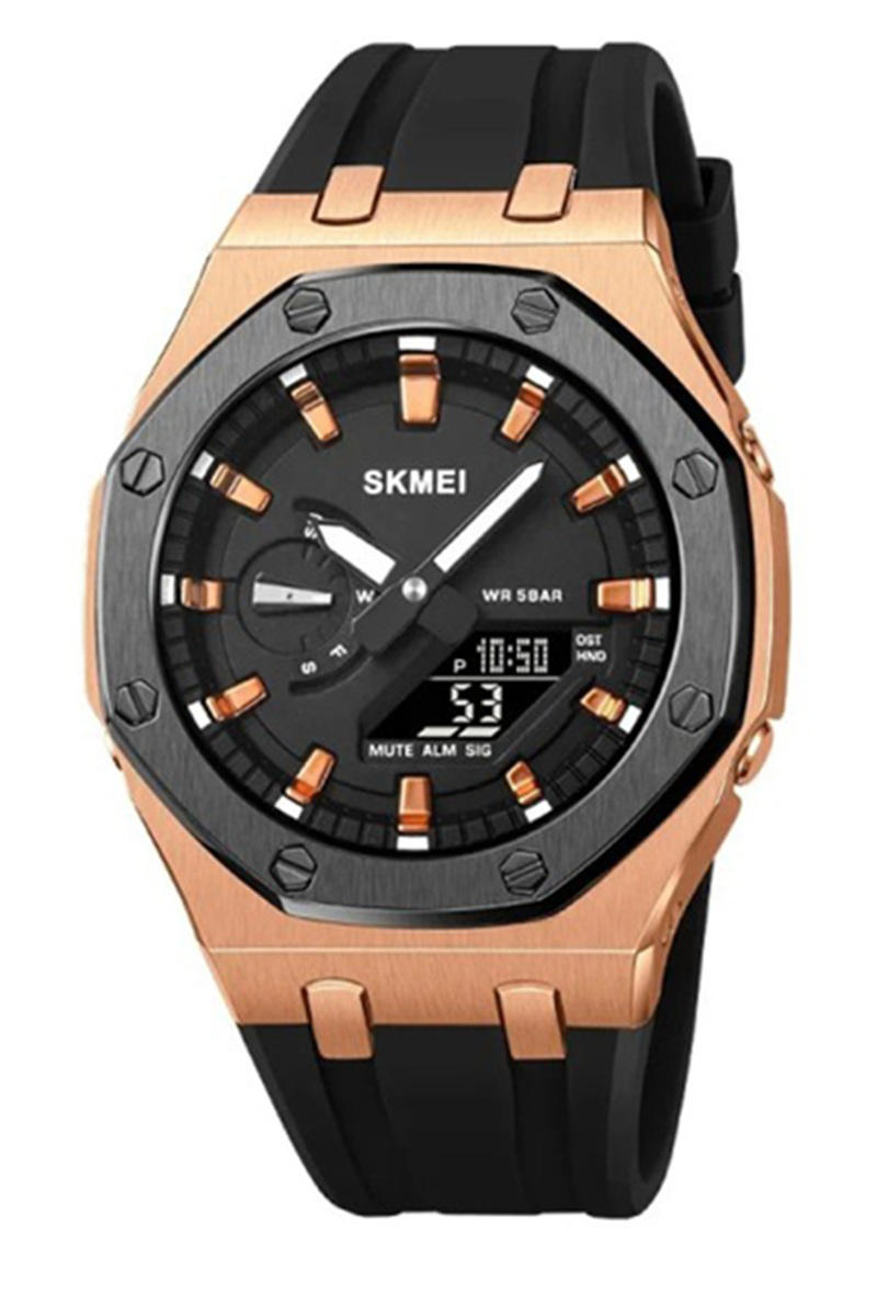 SKMEI 2243 Analog Watch for Men-Rose Gold