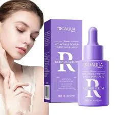 BIOAQUA Facial Retinol Serum 30ml Anti-Wrinkle Tender Skin 8.5% Retinol 5% Hyaluronic Acid Moisturizing Essence