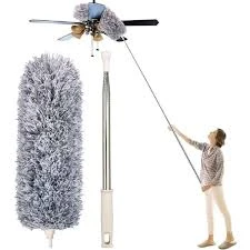 Long-9 Feet, Expandable Duster with Stainless Steel Telescopic Rod