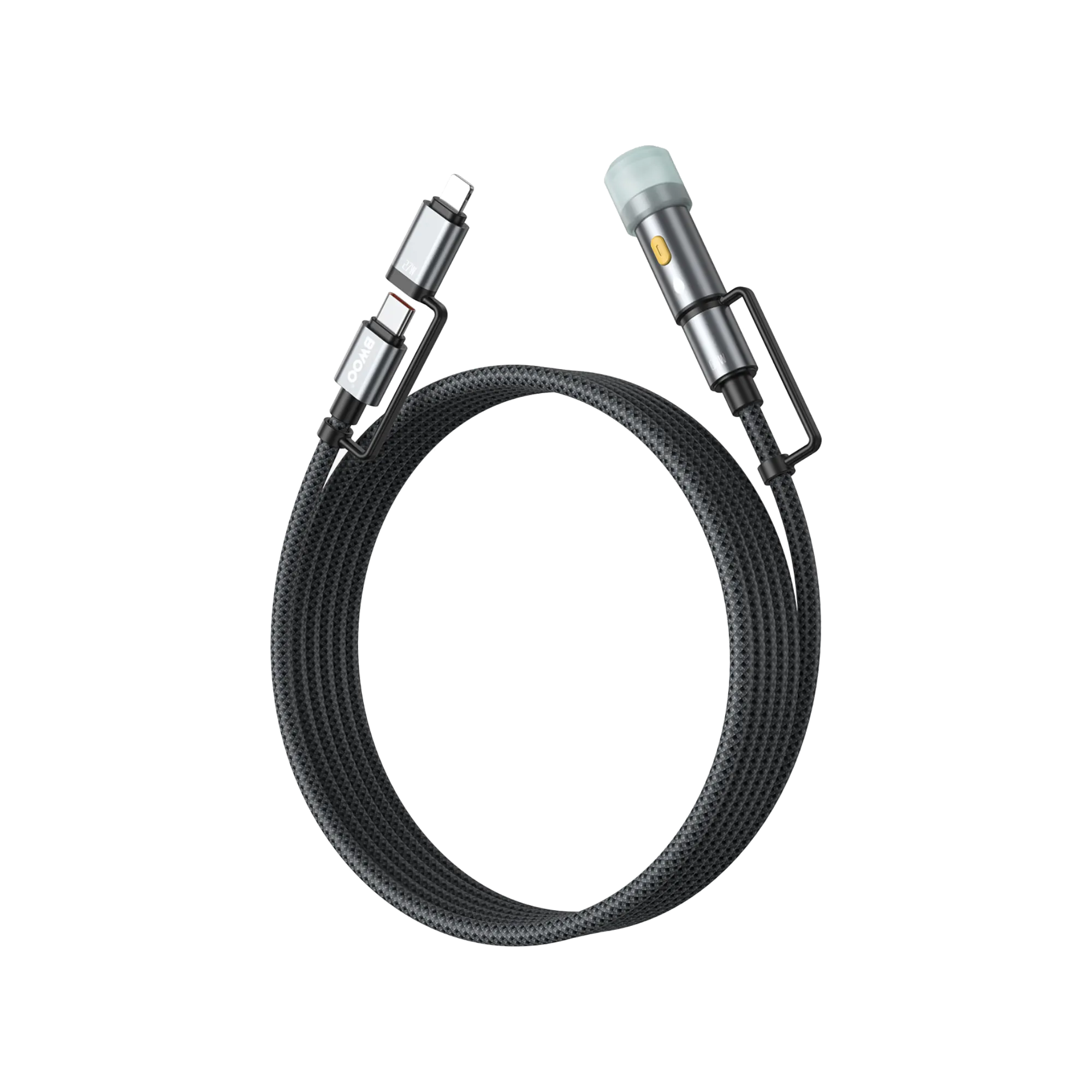 BWOO BO-X307 Multi Charging 4-in-1 Lightning Cable with Lighter
