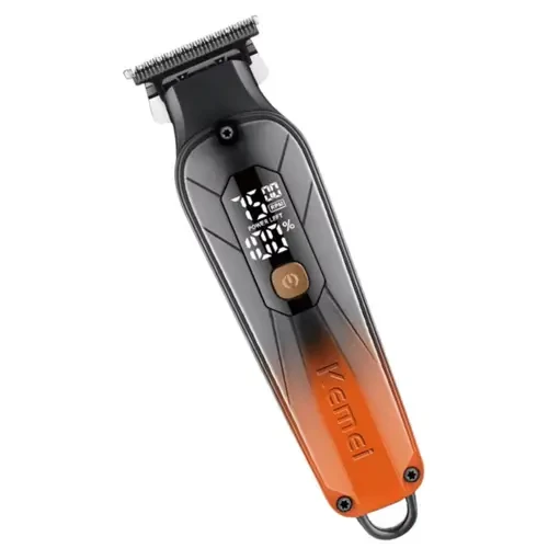 Kemei Km-1741 1200mAh Excellent Lithium Battery Hair Shaver Splicing Color Design Brand Hair Clipper Shop Online Brand Trimmers