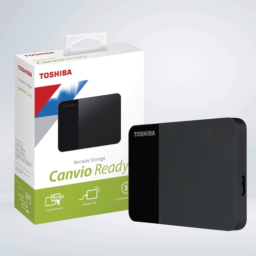 Toshiba Canvio Ready 2TB USB 3.2 Black External Hard Disk Drive