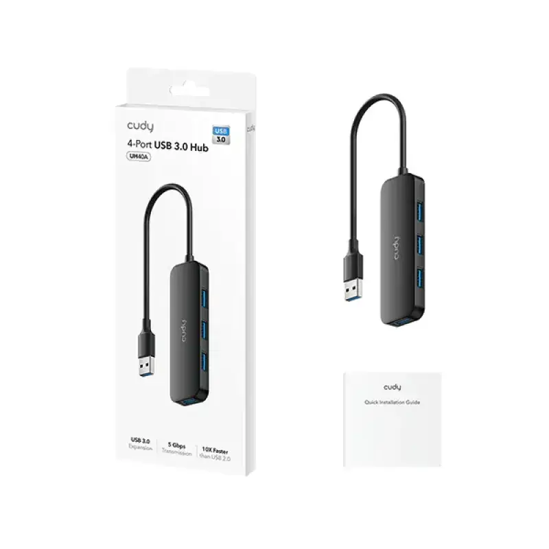 CUDY UH40A 4-Port USB 3.0 Hub