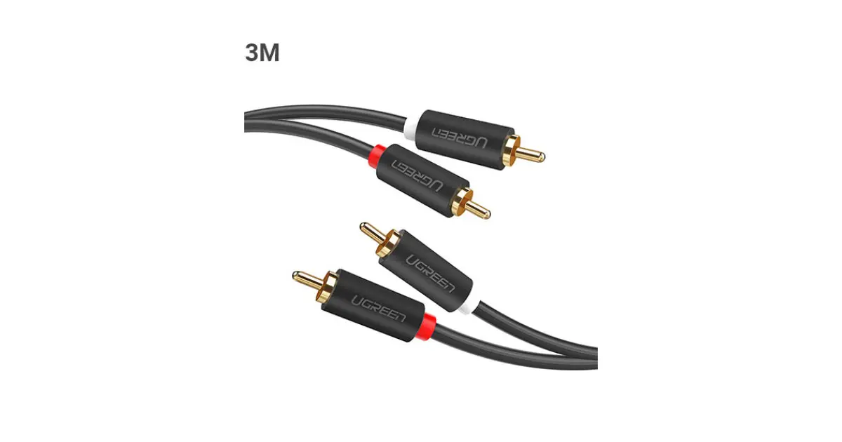 UGREEN AV104 (10519) 2x RCA to 2x RCA Cable - 3M