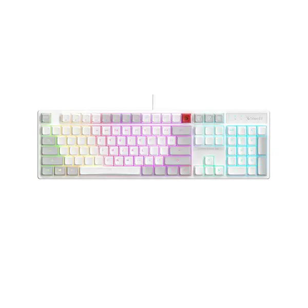 A4Tech Bloody B230N Neon Illuminate Lighting USB Gaming Keyboard - White