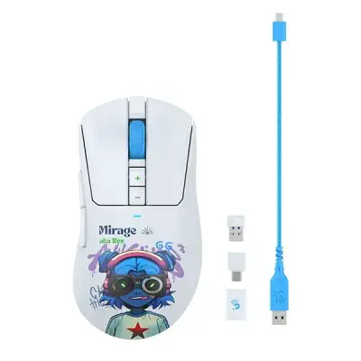 A4Tech Bloody R73 Pro Nyx Mirage Dual Mode Wireless + USB Type-C Gaming Mouse