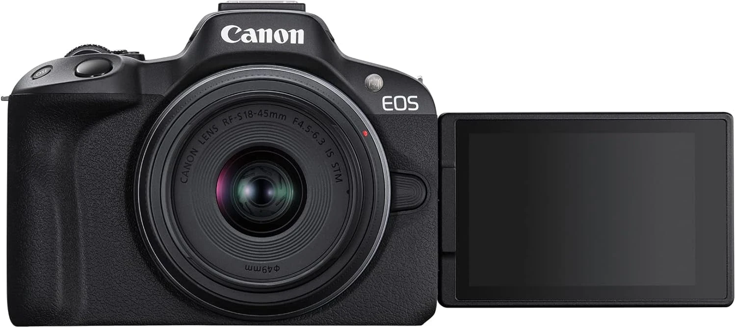 Canon EOS R50 Mirrorless Camera With 18-45mm Lens